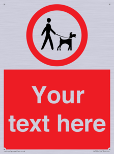 Custom Road regulatory dogs on leads